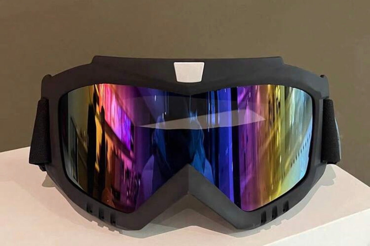 Helmet goggles