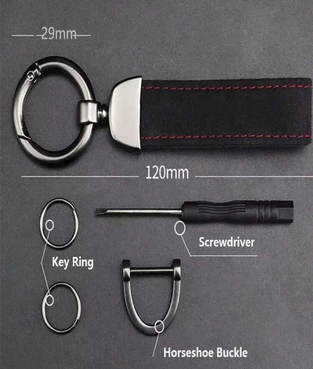 Leather keychain