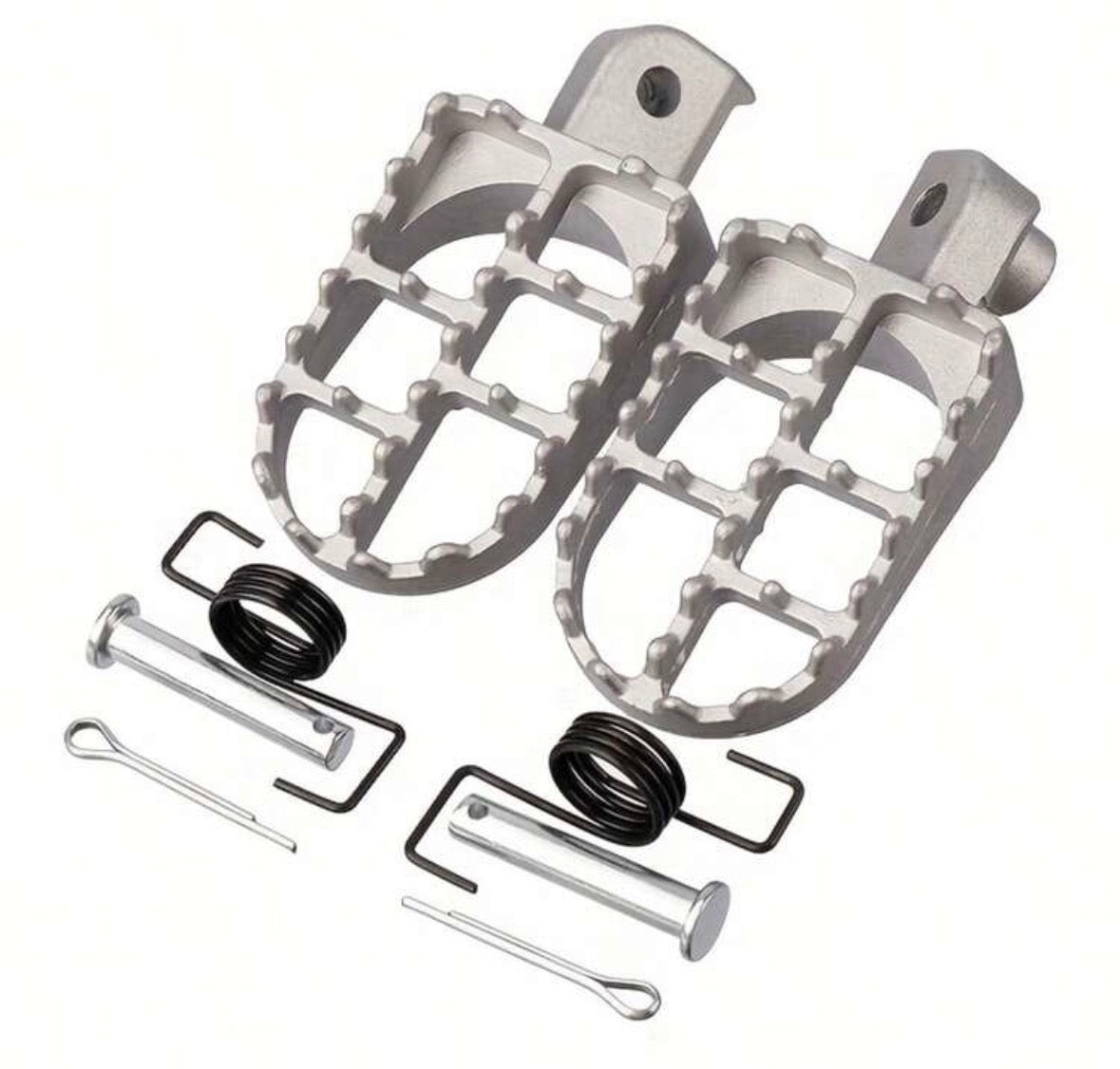 2 piece silver pegs